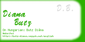 diana butz business card
